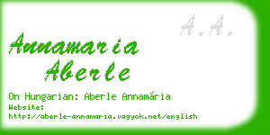 annamaria aberle business card